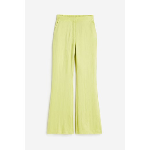 H & M - Rozszerzane spodnie z wiskozy - Zielony ze sklepu H&M w kategorii Spodnie damskie - zdjęcie 170568676