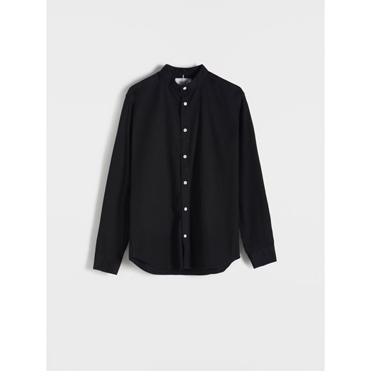 Reserved - Koszula super slim fit ze stójką - czarny ze sklepu Reserved w kategorii Koszule męskie - zdjęcie 170573439