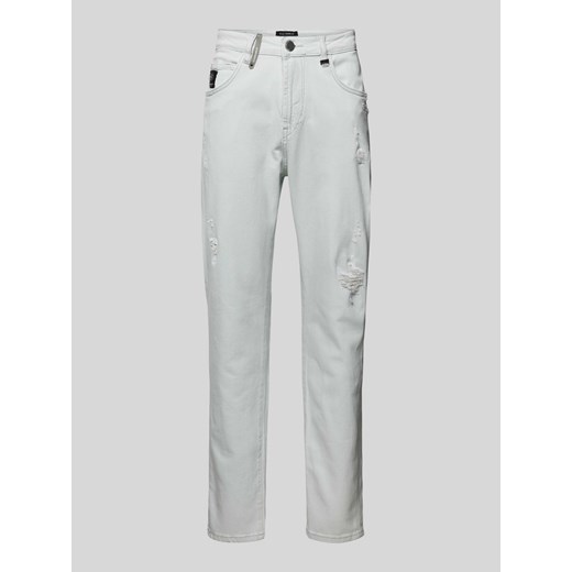 Jeansy o kroju comfort fit z przetarciami model ‘Felice’ ze sklepu Peek&Cloppenburg  w kategorii Jeansy męskie - zdjęcie 170573868