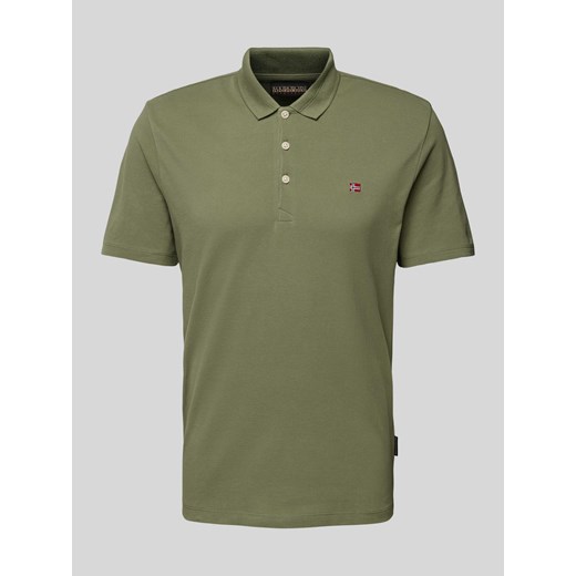 Koszulka polo o kroju slim fit z wyhaftowanym logo model ‘EALIS’ ze sklepu Peek&Cloppenburg  w kategorii T-shirty męskie - zdjęcie 170573875