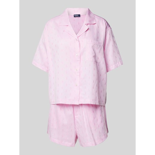 Piżama ze wzorem z logo na całej powierzchni ze sklepu Peek&Cloppenburg  w kategorii Piżamy damskie - zdjęcie 170573938