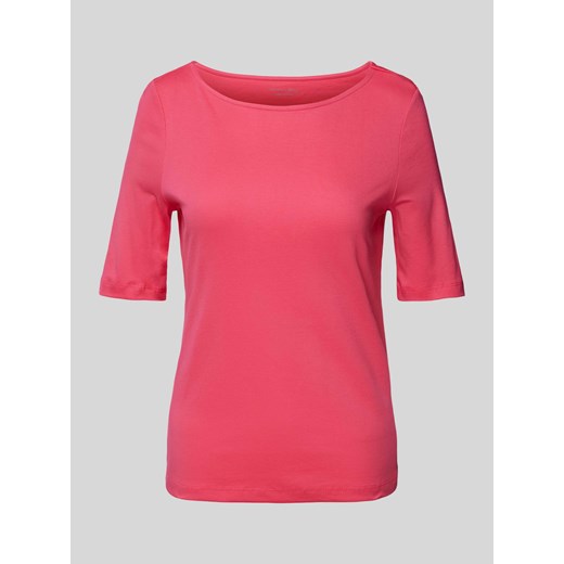 T-shirt w jednolitym kolorze ze sklepu Peek&Cloppenburg  w kategorii Bluzki damskie - zdjęcie 170574017