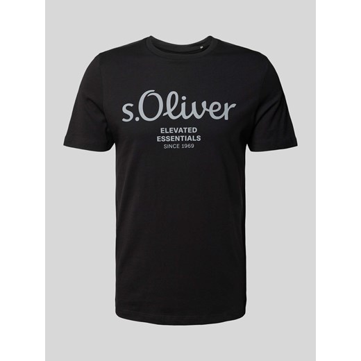 T-shirt z nadrukiem z logo ze sklepu Peek&Cloppenburg  w kategorii T-shirty męskie - zdjęcie 170574169