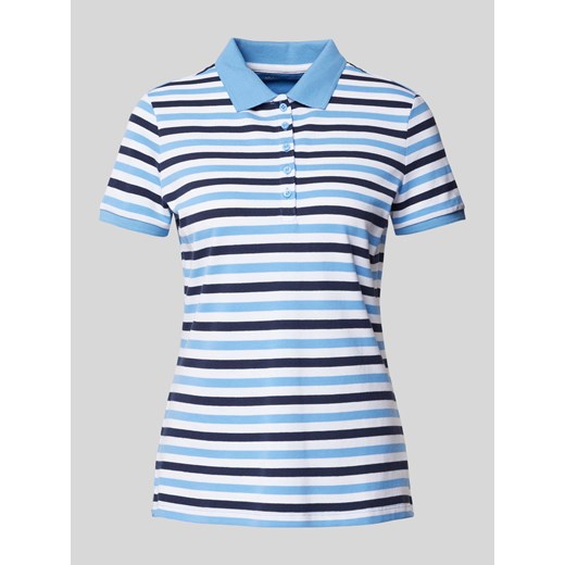 Koszulka polo o kroju slim fit i dwukolorowym designie ze sklepu Peek&Cloppenburg  w kategorii Bluzki damskie - zdjęcie 170574176