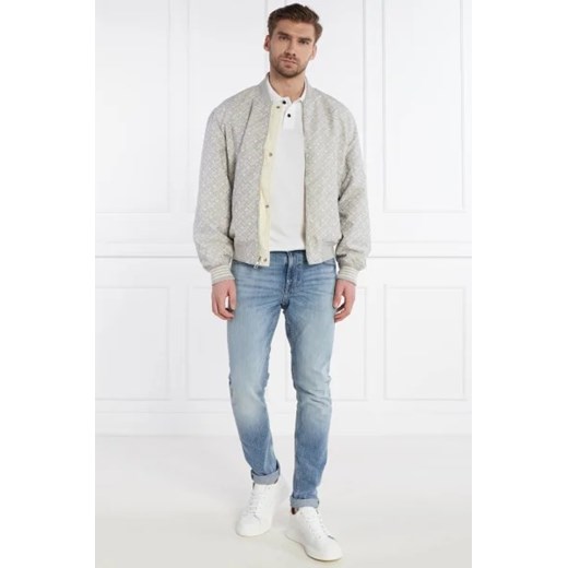 Kurtka męska szara Tommy Hilfiger na wiosnę z poliamidu casualowa