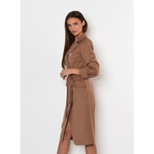 Sukienka SAMMI karmelowy beż S promocyjna cena forseti.net.pl