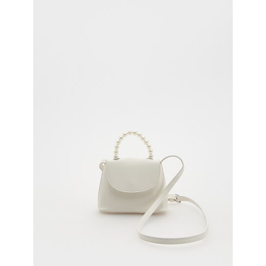 Reserved - Torebka z ozdobną rączką - biały ze sklepu Reserved w kategorii Torby i walizki dziecięce - zdjęcie 170576779