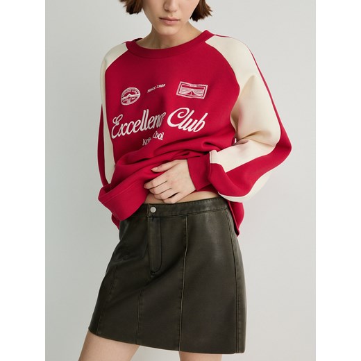 Reserved - Spódnica mini z imitacji skóry - brązowy ze sklepu Reserved w kategorii Spódnice - zdjęcie 170576985
