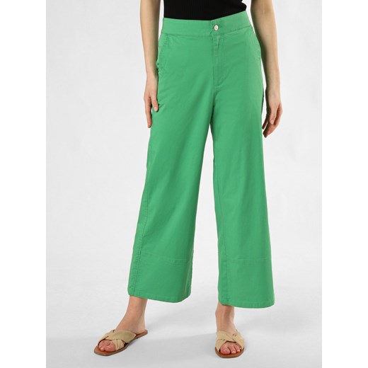 Marie Lund Spodnie Kobiety Bawełna zielony jednolity ze sklepu vangraaf w kategorii Spodnie damskie - zdjęcie 170577197