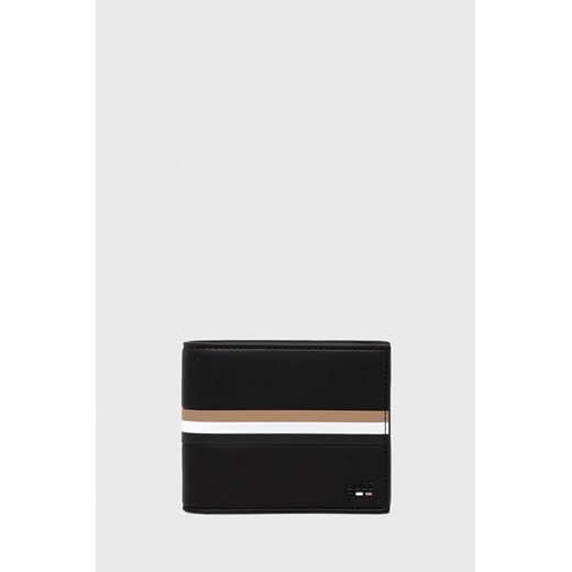BOSS portfel męski kolor czarny 50517078 ze sklepu ANSWEAR.com w kategorii Portfele męskie - zdjęcie 170578799