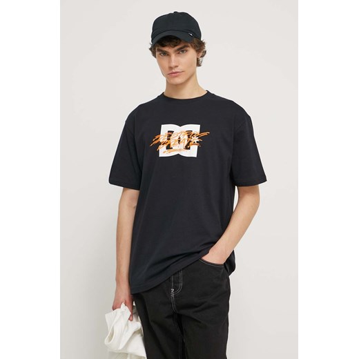 DC t-shirt bawełniany męski kolor czarny z nadrukiem XL ANSWEAR.com