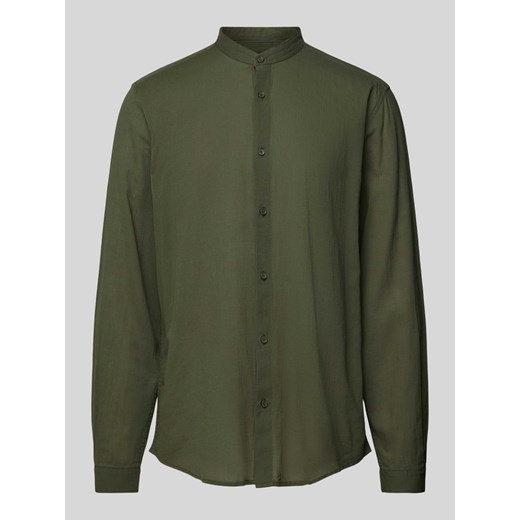 Koszula casualowa o kroju regular fit ze stójką ze sklepu Peek&Cloppenburg  w kategorii Koszule męskie - zdjęcie 170581559