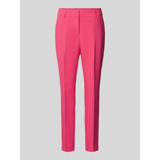 Spodnie materiałowe o kroju slim fit w kant ze sklepu Peek&Cloppenburg  w kategorii Spodnie damskie - zdjęcie 170581717