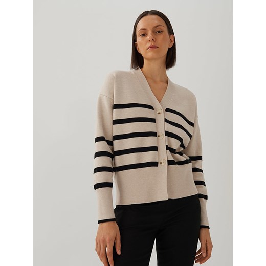 Someday Kardigan &quot;Tulie&quot; w kolorze czarno-kremowym Someday 42 okazyjna cena Limango Polska