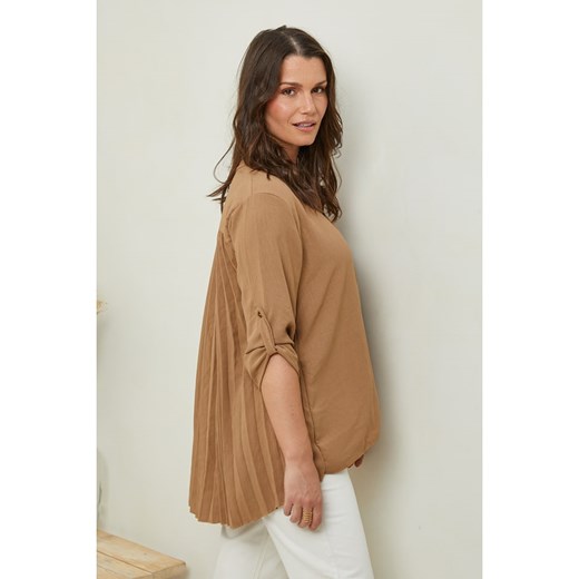 Curvy Lady Bluzka w kolorze karmelowym Curvy Lady 48/50 wyprzedaż Limango Polska