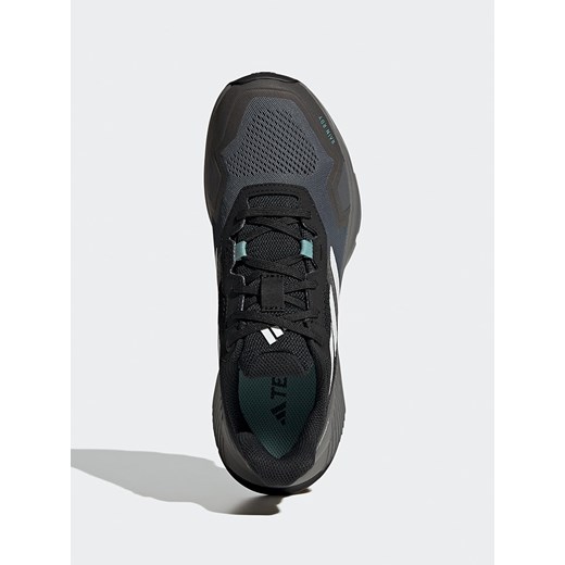 Buty sportowe damskie Adidas dla biegaczy terrex płaskie czarne sznurowane 