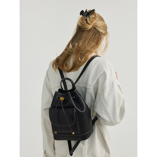 Reserved - Plecak typu worek - czarny ze sklepu Reserved w kategorii Torebki damskie - zdjęcie 170587895