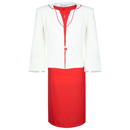 Suit FGA252 RED IVORY