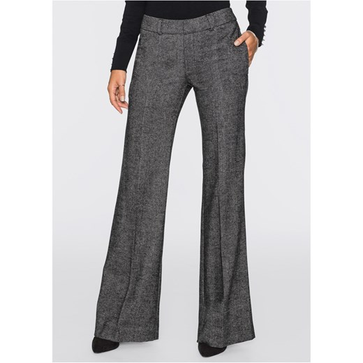 Spodnie z szerokimi nogawkami ze sklepu bonprix w kategorii Spodnie damskie - zdjęcie 170589215