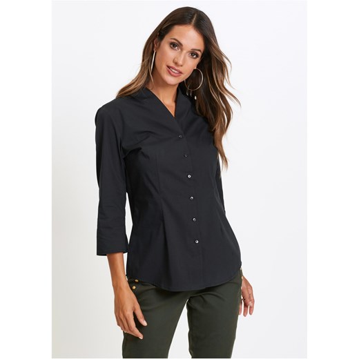 Bluzka ze stójką ze sklepu bonprix w kategorii Koszule damskie - zdjęcie 170590586