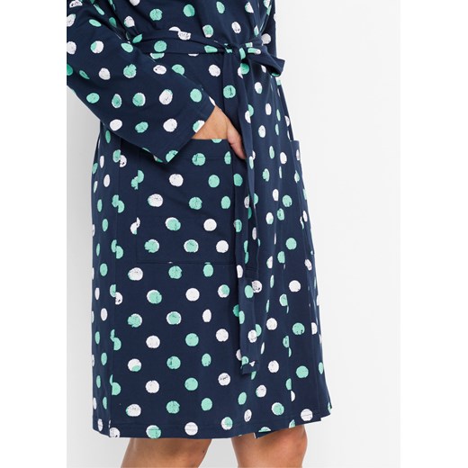 Szlafrok z dzianiny shirtowej 48/50 bonprix