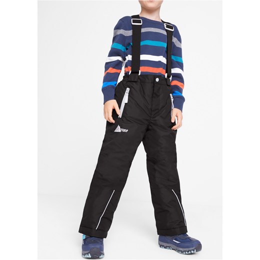 Spodnie chłopięce narciarskie, nieprzemakalne i oddychające ze sklepu bonprix w kategorii Spodnie chłopięce - zdjęcie 170592149