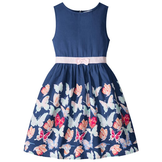 Sukienka dziewczęca z nadrukiem w motyle ze sklepu bonprix w kategorii Sukienki dziewczęce - zdjęcie 170592778