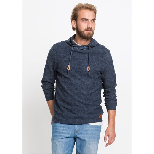 Sweter z kapturem ze sklepu bonprix w kategorii Swetry męskie - zdjęcie 170592785