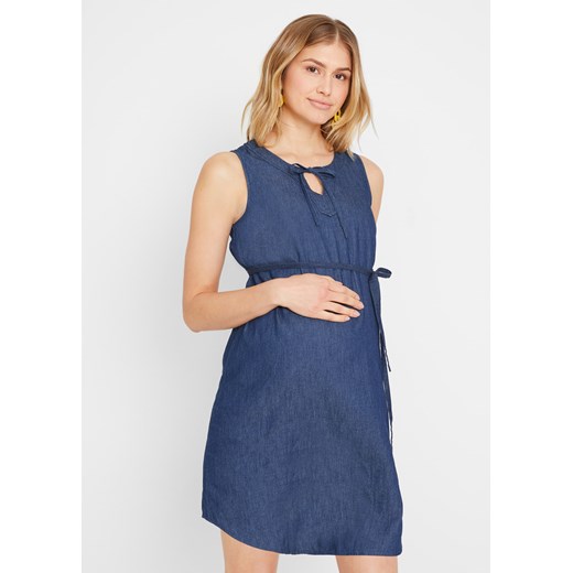 Sukienka dżinsowa ciążowa ze sklepu bonprix w kategorii Sukienki ciążowe - zdjęcie 170593215