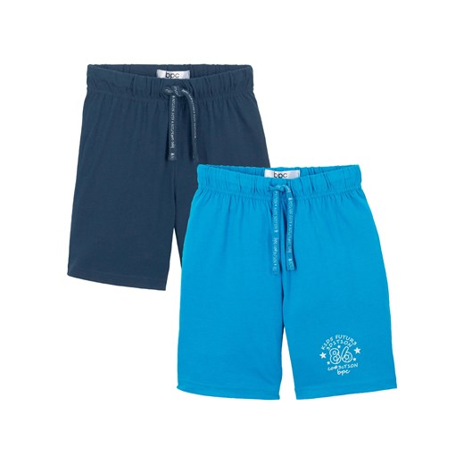Bermudy shirtowe chłopięce (2 pary) ze sklepu bonprix w kategorii Spodenki chłopięce - zdjęcie 170593245