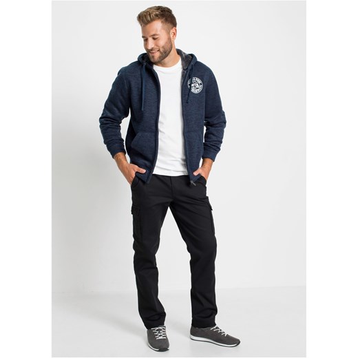 Spodnie bojówki ocieplane ze stretchem, Regular Fit Straight 48 bonprix