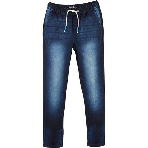 Dżinsy dresowe chłopięce Regular Fit ze sklepu bonprix w kategorii Spodnie chłopięce - zdjęcie 170594816
