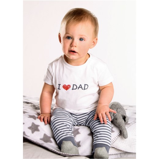 Spodnie niemowlęce z dżerseju (2 pary), bawełna organiczna ze sklepu bonprix w kategorii Spodnie i półśpiochy - zdjęcie 170595796