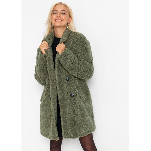 Krótki płaszcz oversized o wyglądzie wełnianego ze sklepu bonprix w kategorii Płaszcze damskie - zdjęcie 170595815
