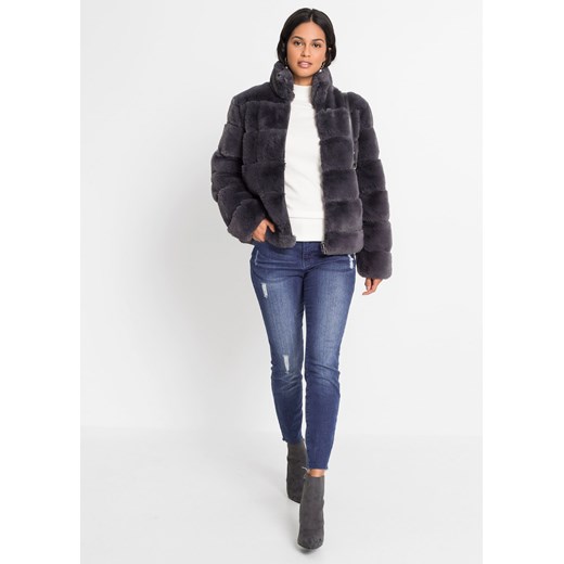 Kurtka ze sztucznego futerka z zamkiem 54 bonprix