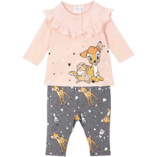 Shirt niemowlęcy z disneyowskim motywem + legginsy (2 części) Bambi ze sklepu bonprix w kategorii Komplety niemowlęce - zdjęcie 170597285