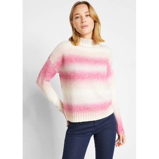 Sweter ze stójką, w cieniowanych kolorach 44/46 promocja bonprix