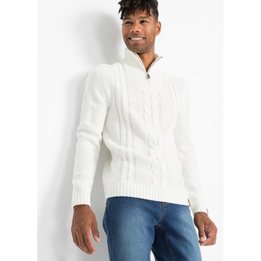 Sweter ze stójką ze sklepu bonprix w kategorii Swetry męskie - zdjęcie 170598659