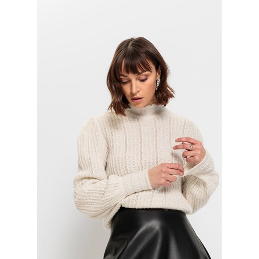 Sweter z lureksową nitką ze sklepu bonprix w kategorii Swetry damskie - zdjęcie 170600066