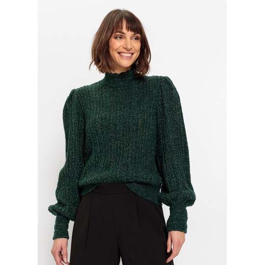 Sweter z lureksową nitką ze sklepu bonprix w kategorii Swetry damskie - zdjęcie 170600069