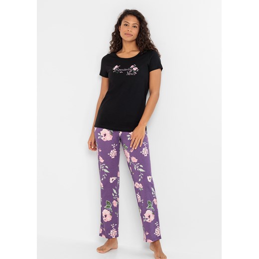 Piżama + z długimi i krótkimi spodniami (kompl. 4-częściowy) ze sklepu bonprix w kategorii Piżamy damskie - zdjęcie 170600169