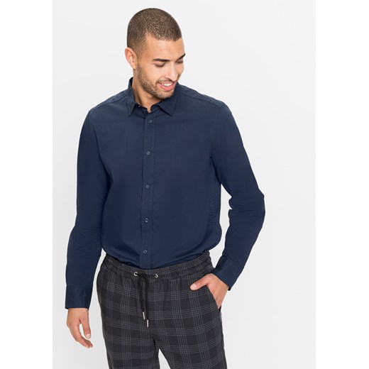 Koszula ze stretchem Slim Fit ze sklepu bonprix w kategorii Koszule męskie - zdjęcie 170600287