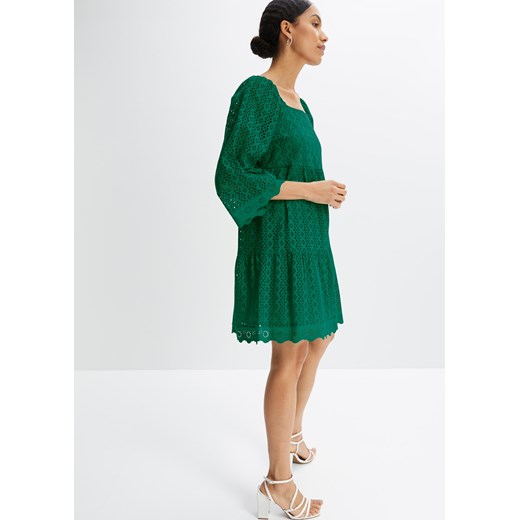 Sukienka z ażurowym haftem ze sklepu bonprix w kategorii Sukienki - zdjęcie 170602387