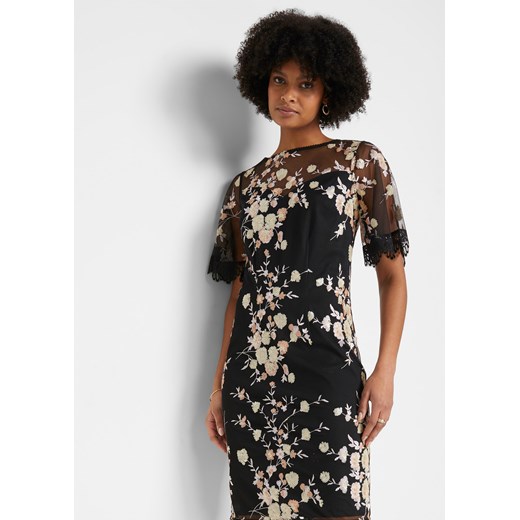 Sukienka z haftem z cekinami ze sklepu bonprix w kategorii Sukienki - zdjęcie 170602539