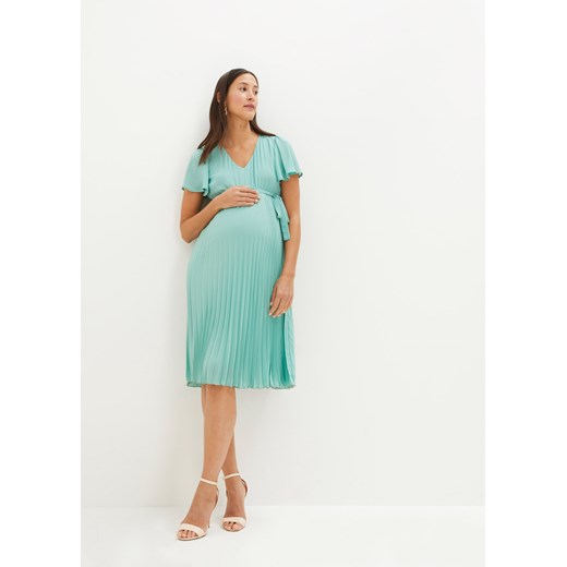 Sukienka ciążowa plisowana ze sklepu bonprix w kategorii Sukienki ciążowe - zdjęcie 170602548