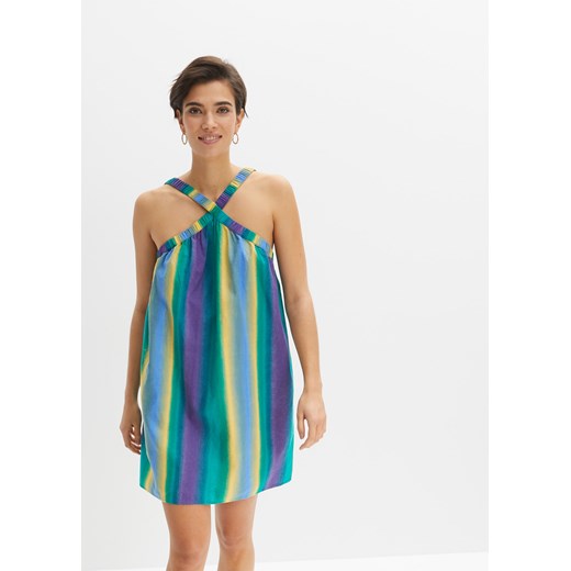 Sukienka lniana w cieniowanych kolorach ze sklepu bonprix w kategorii Sukienki - zdjęcie 170602865