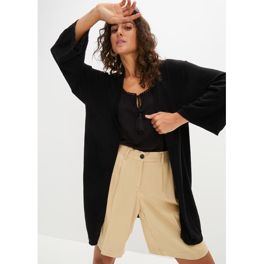 Długi sweter bez zapięcia typu kimono 48/50 bonprix
