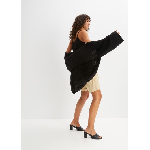 Długi sweter bez zapięcia typu kimono 44/46 bonprix