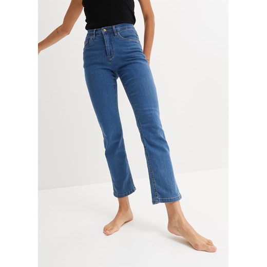 Dżinsy Wide Leg High Waist, ze stretchem ze sklepu bonprix w kategorii Jeansy damskie - zdjęcie 170605028