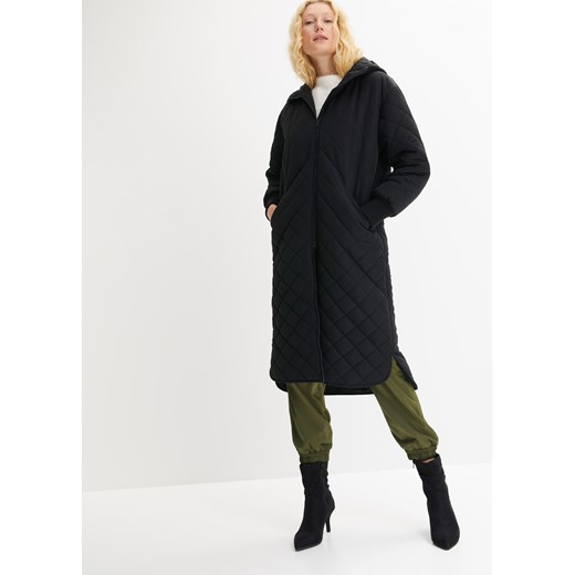 Płaszcz pikowany oversized ze sklepu bonprix w kategorii Płaszcze damskie - zdjęcie 170605216